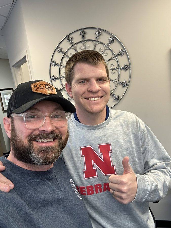 Celebrating with a client after a closing